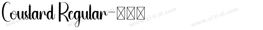 Coustard Regular字体转换 Coustard Regular字体转换